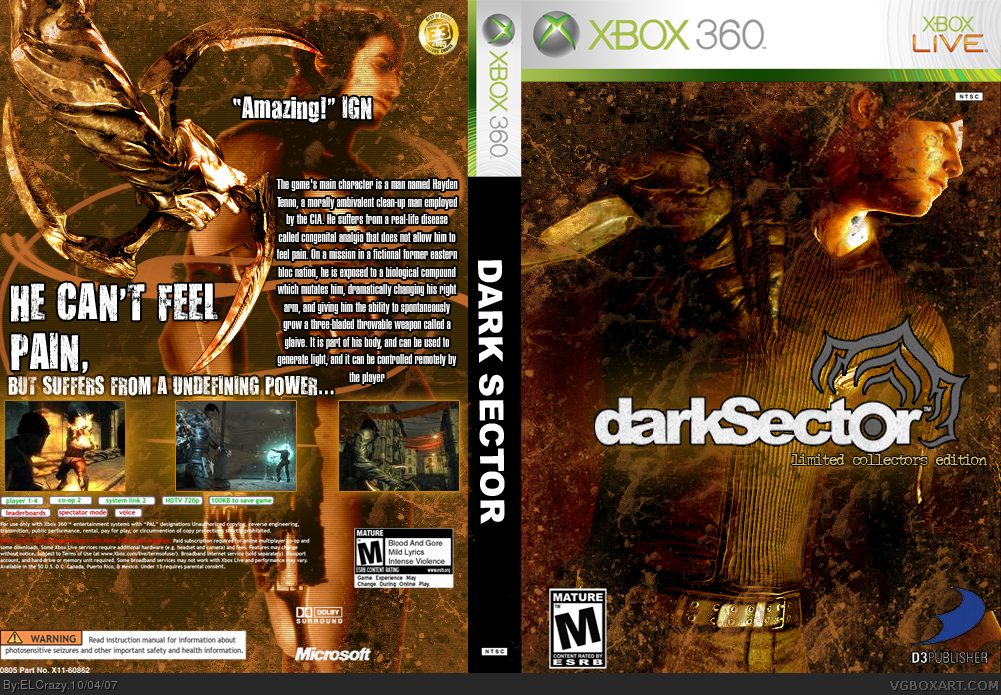 Dark Sector: Limited Collector's Edition box cover