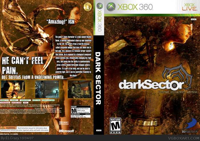 Dark Sector: Limited Collector's Edition box art cover