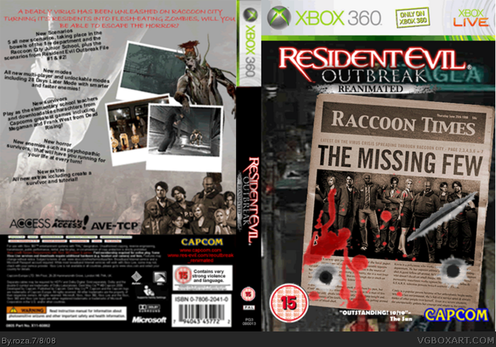 Resident Evil Outbreak Reanimated box art cover