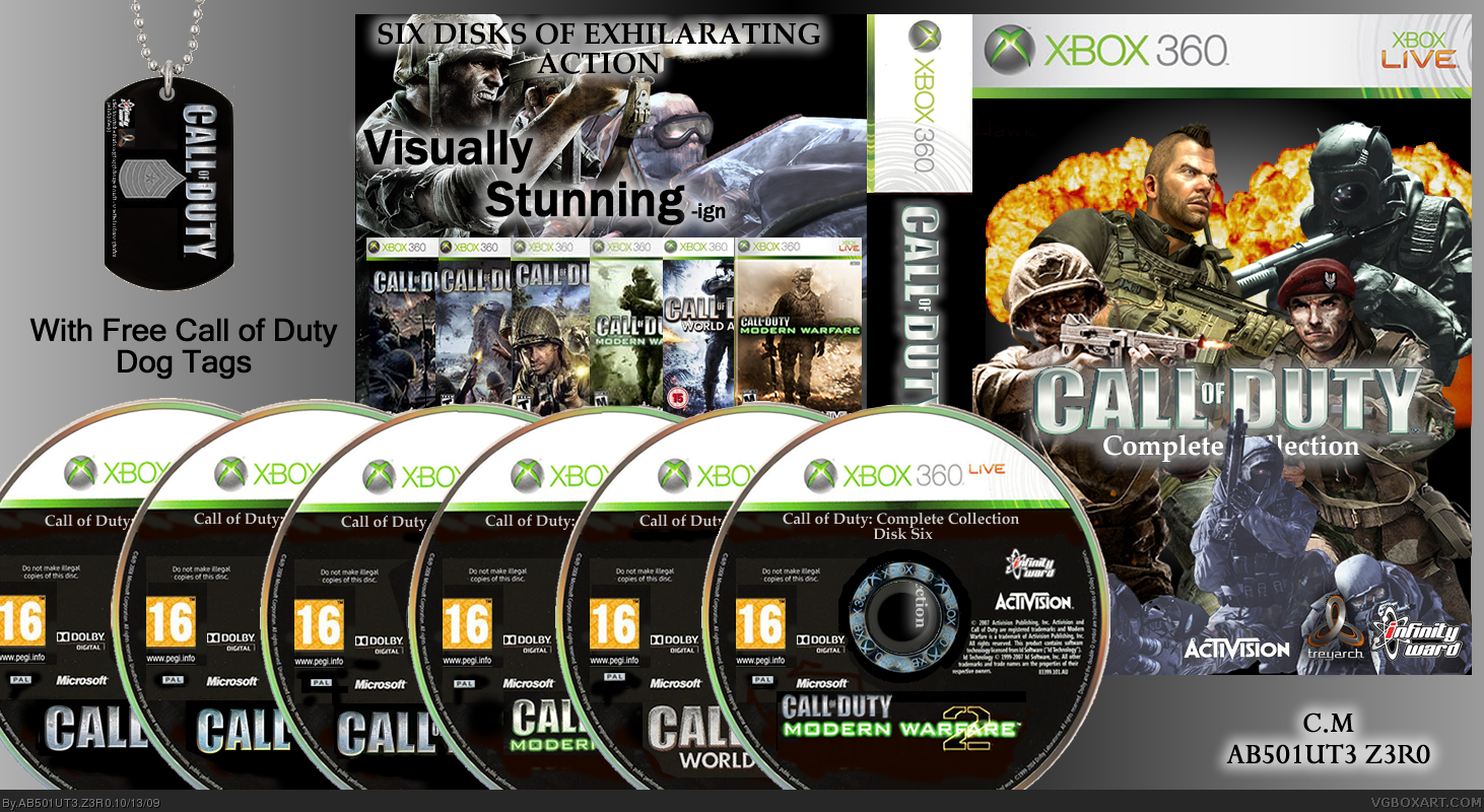 Call of Duty : Complete Collection Xbox 360 Box Art Cover by AB501UT3 ...