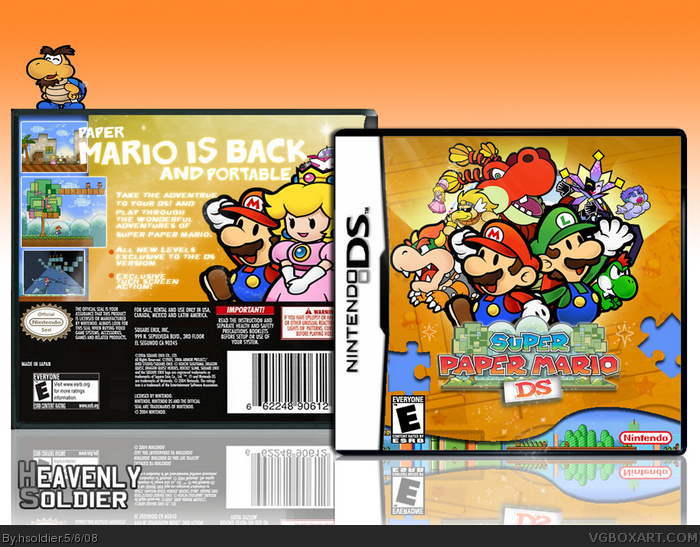 Super Paper Mario DS box art cover