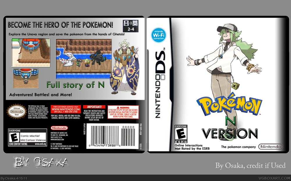 Pokemon N Version box cover