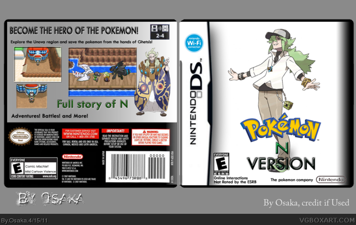 Pokemon N Version box art cover