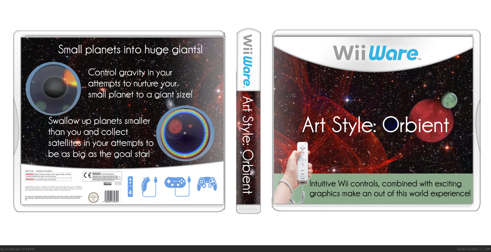 Art Style: Orbient (WiiWare) box cover