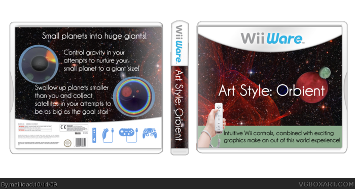 Art Style: Orbient (WiiWare) box art cover