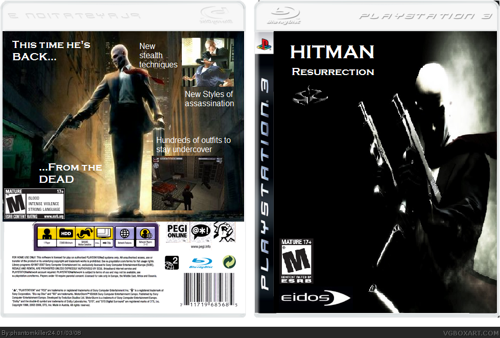 Hitman: Resurrection box cover