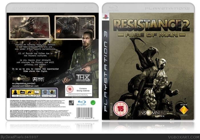 Resistance 2: Rise of Man box art cover