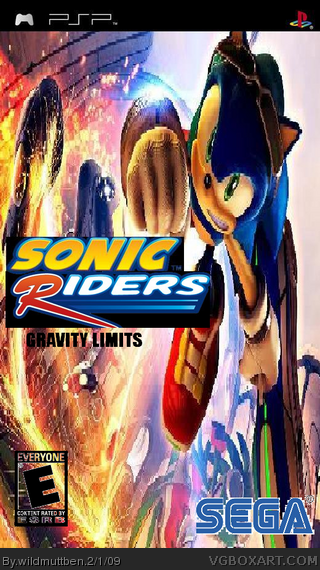 sonic riders gravity limits box cover