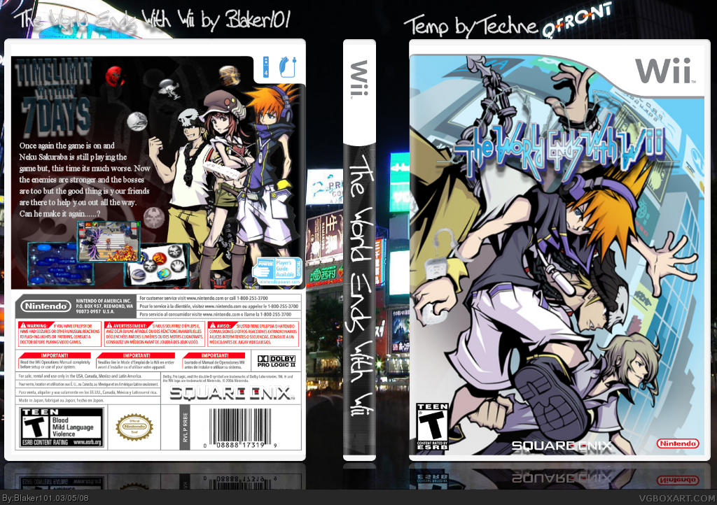 The World Ends With Wii box cover
