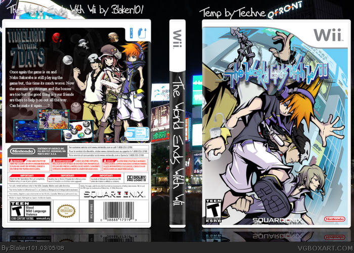 The World Ends With Wii box art cover