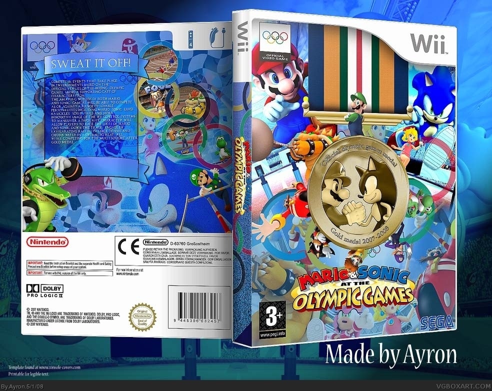Mario & Sonic: At The Olympic Games box cover